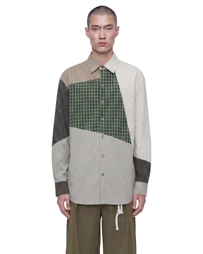 Song For The Mute Long Sleeve Oversized Shirt Multicolor