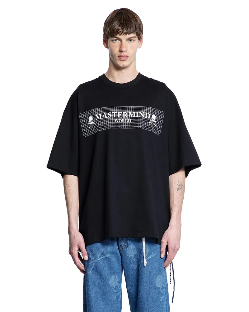 Mastermind World MAN BLACK T-SHIRTS & TANK TOPS Black