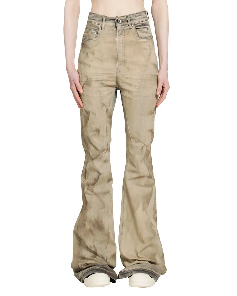 DRKSHDW by Rick Owens Temple Bolan Bootcut Jeans Grey