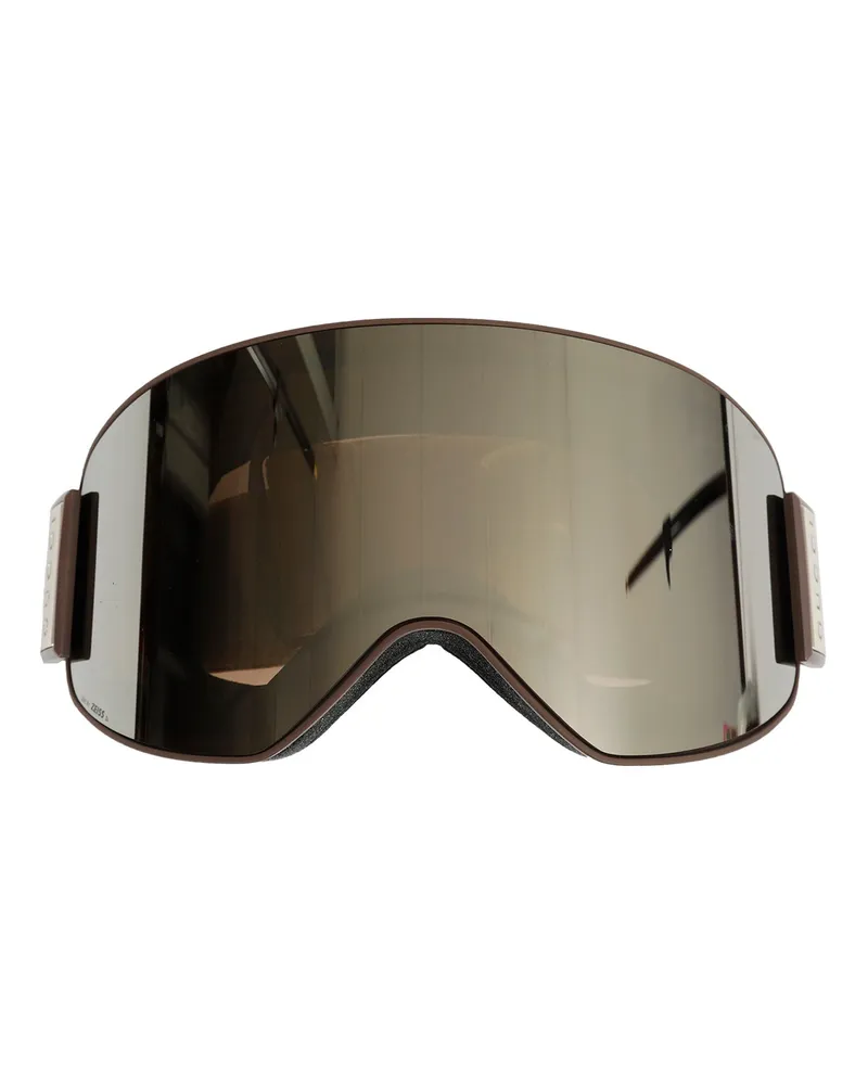 Gucci Mask-Shaped Sunglasses Brown