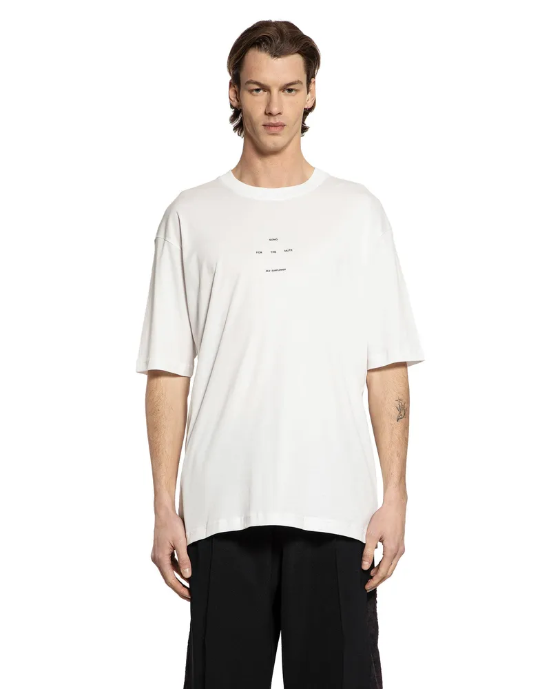 Song For The Mute Newman Oversized T-Shirt White