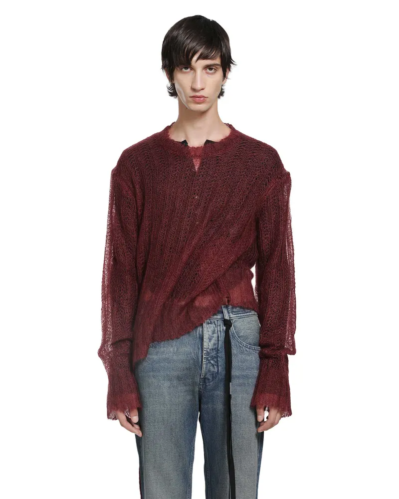 Ann Demeulemeester Levar Sweater Red