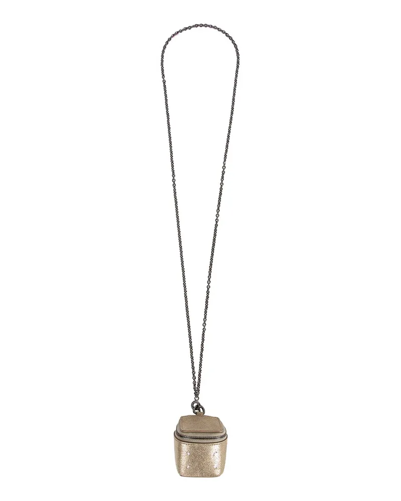 Maison Margiela Mini Cube Necklace Gold