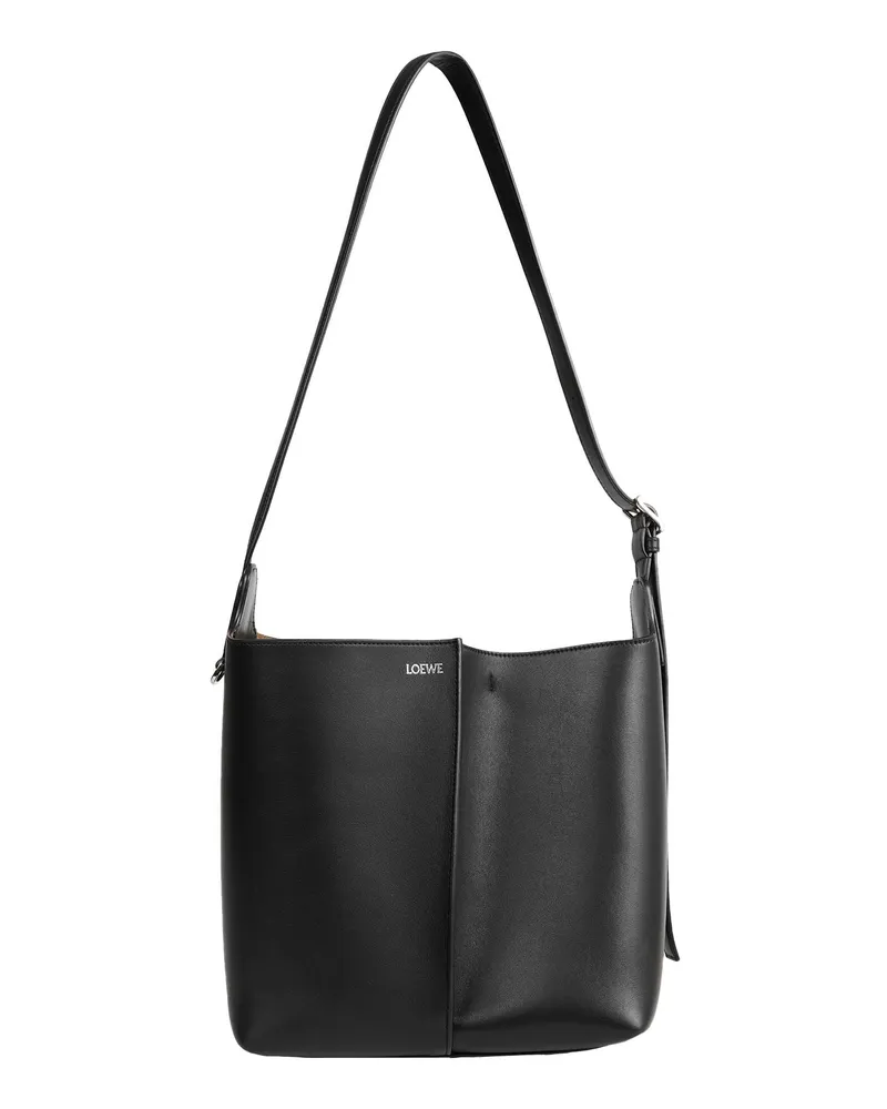 Loewe Bilbao Medium Bucket Bag Black