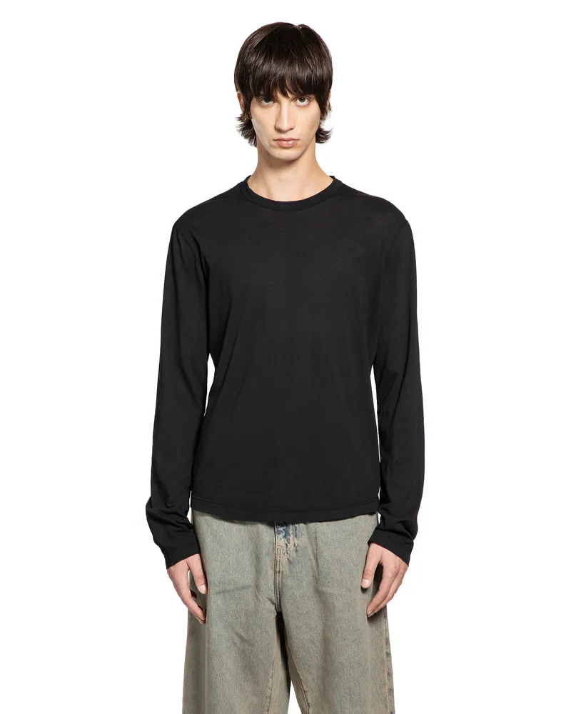 James Perse Long Sleeves T-Shirt Black