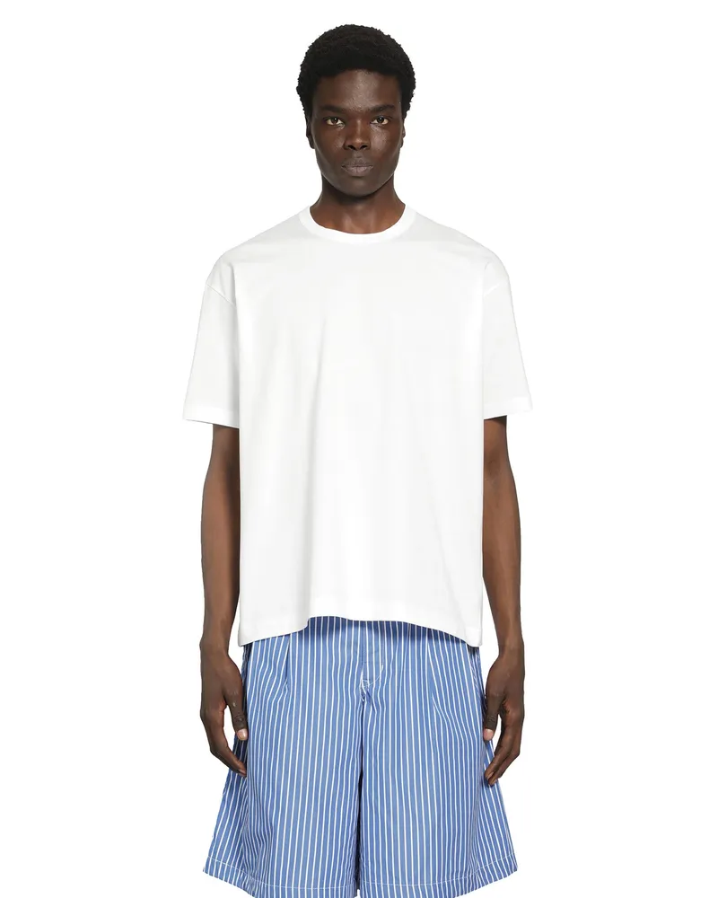 Comme des Garçons Logo Cotton Jersey T-Shirt White