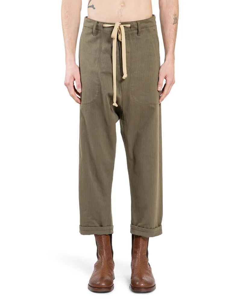 Uma Wang Pantaloni Perch Green