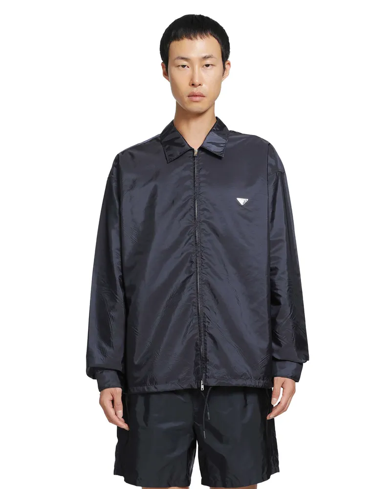 Prada Re-Nylon Shirt Blue