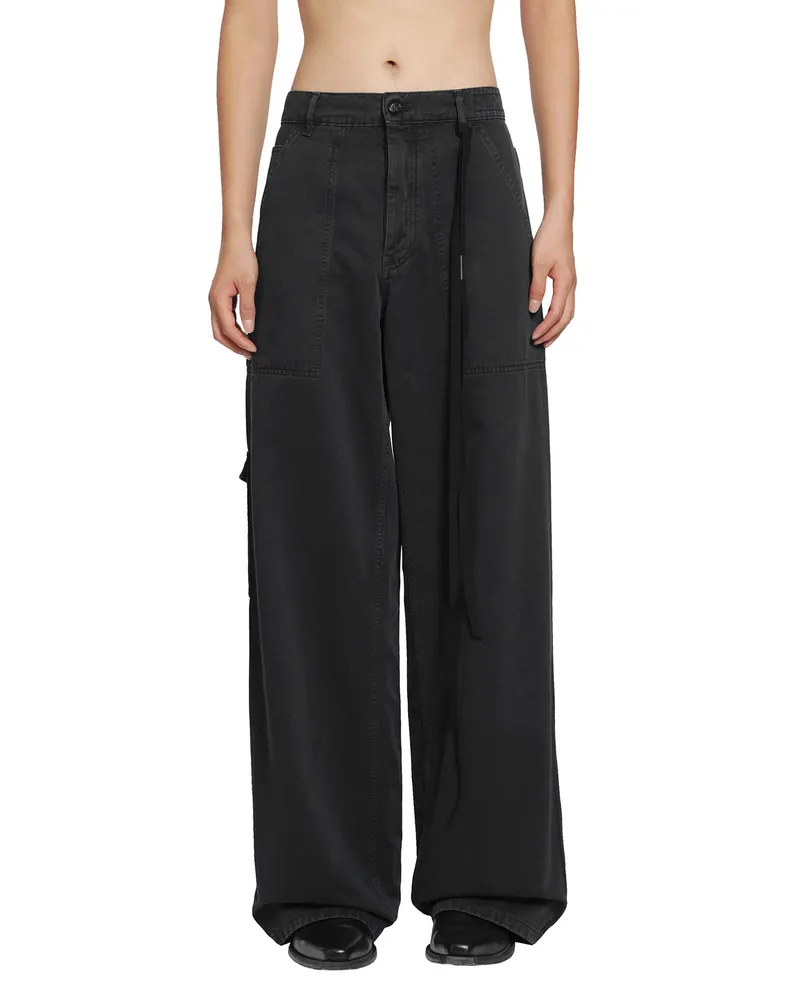Ann Demeulemeester Monder Workwear Comfort Trousers Black