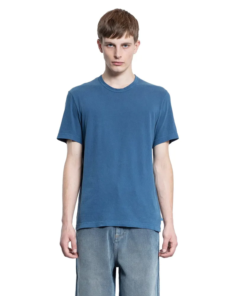 James Perse Short Sleeve Crewneck T-Shirt Blue