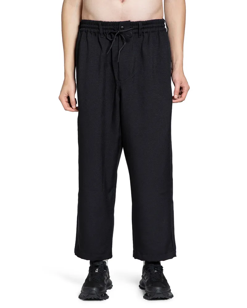 Y-3 MAN BLACK TROUSERS Black