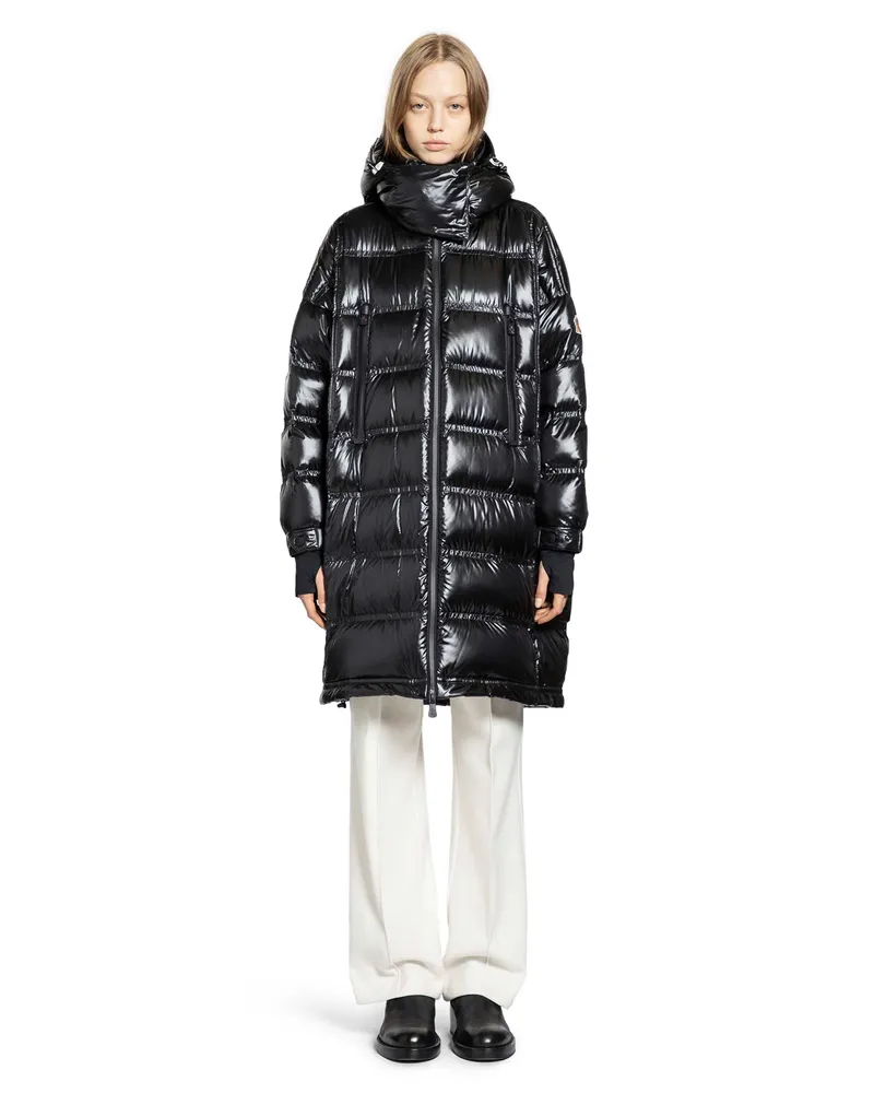 Moncler WOMAN BLACK COATS Black