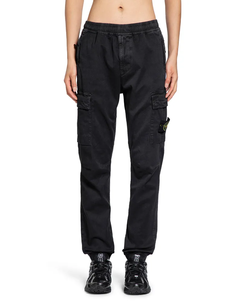 Stone Island 3100033 Cargo Trousers Black