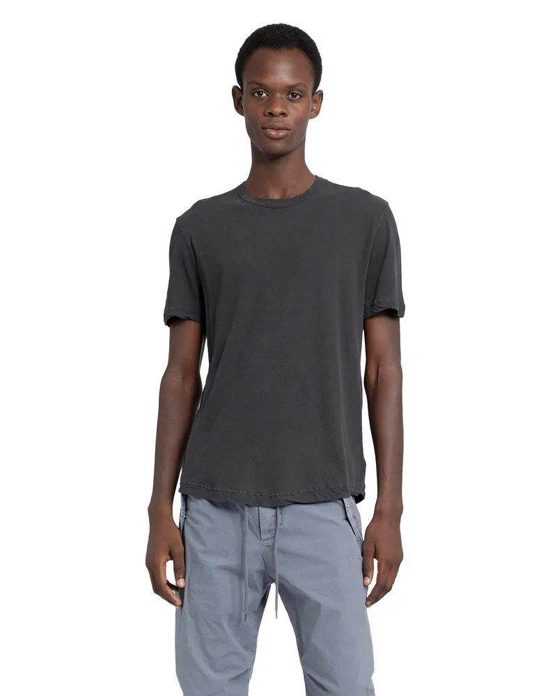 James Perse Clear Jersey Crew T-Shirt Grey