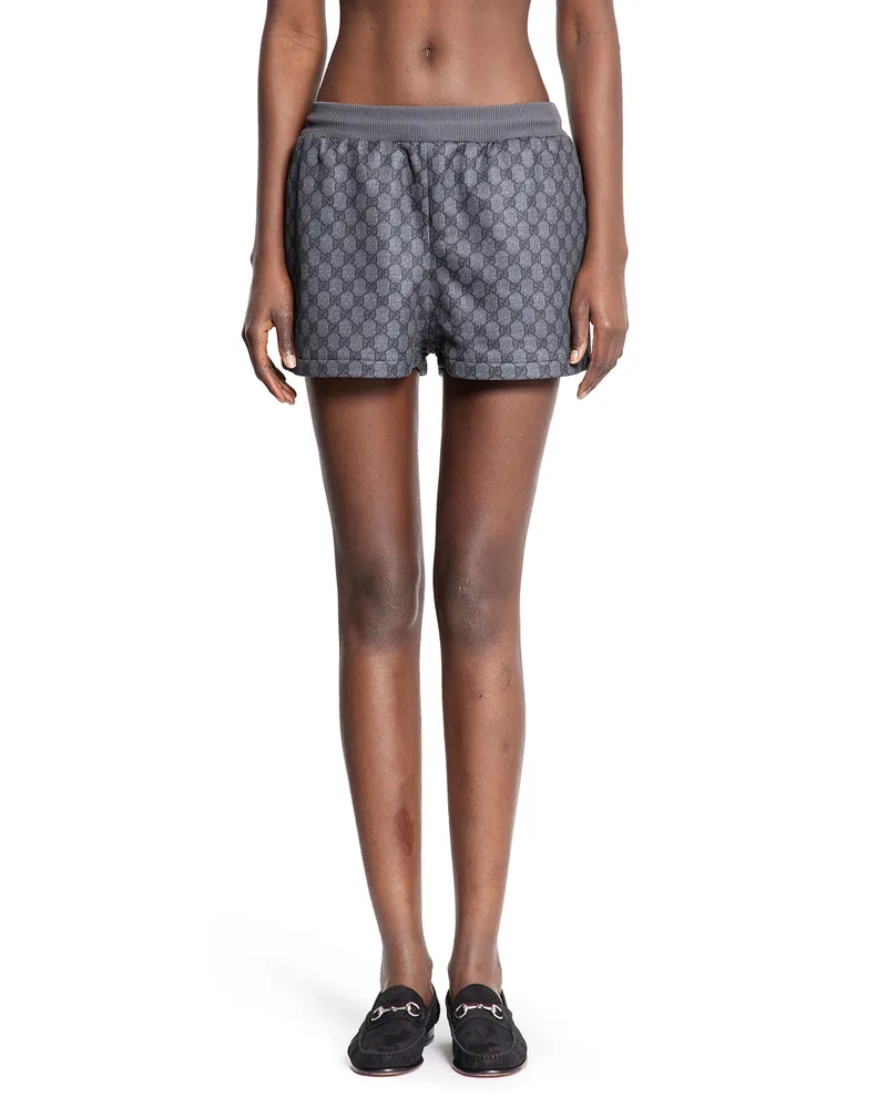 Gucci GG Technical Jersey Shorts Grey