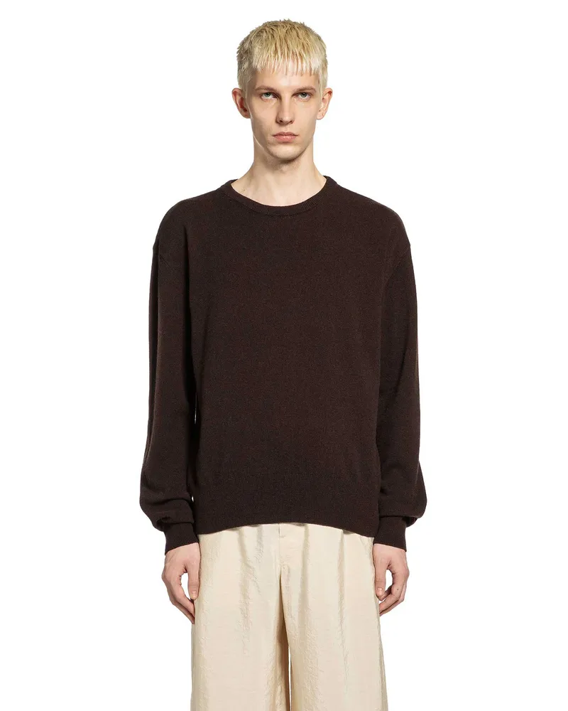 Christophe Lemaire Sweater in Cashmere Wool Brown
