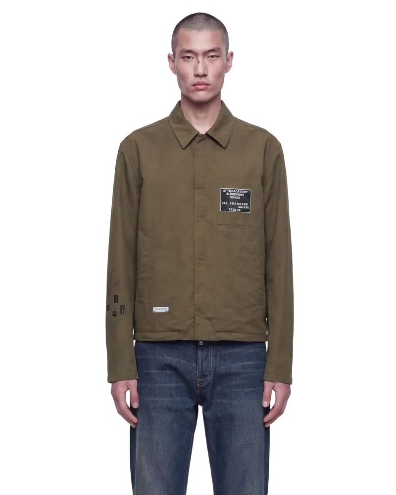 Song For The Mute SFTM Academy Workman Jacket Green
