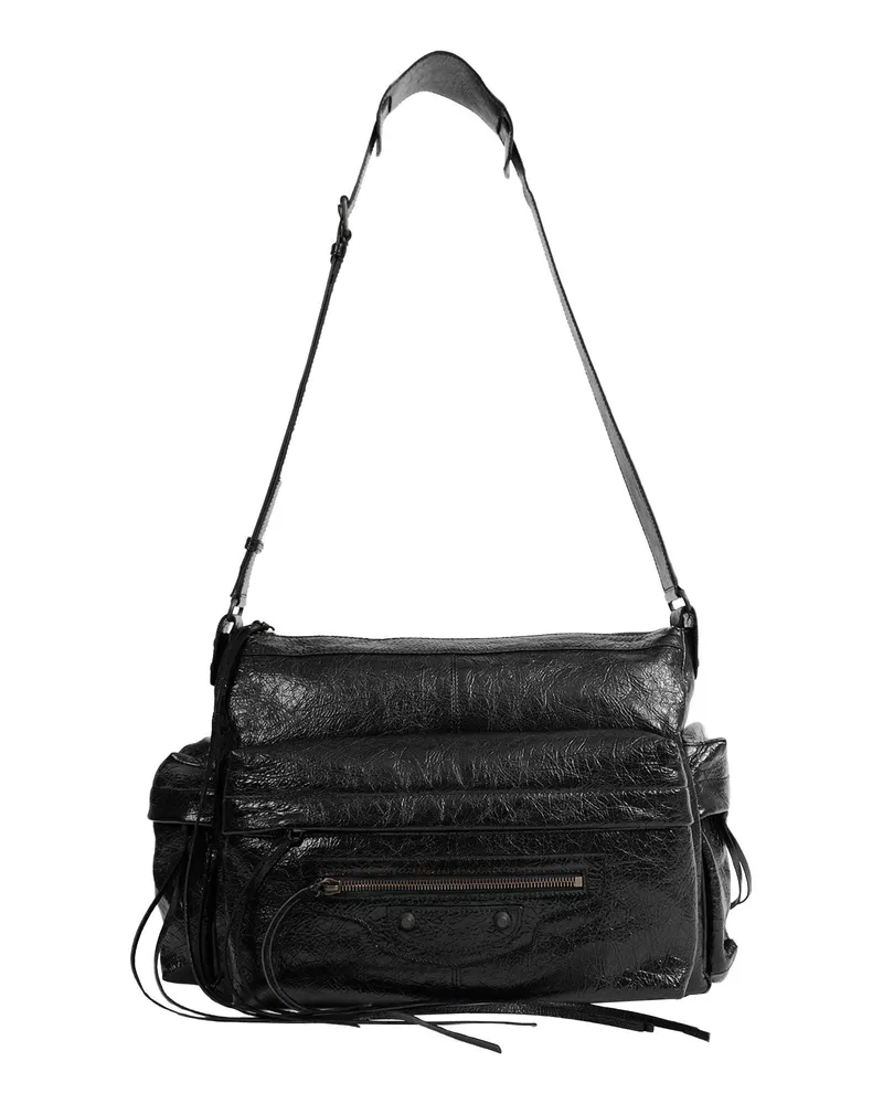 Balenciaga Le City Multipocket Crossbody Bag Black