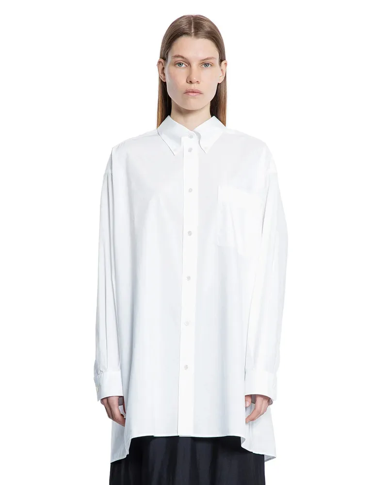 The Row Victoria Shirt in Cotton White