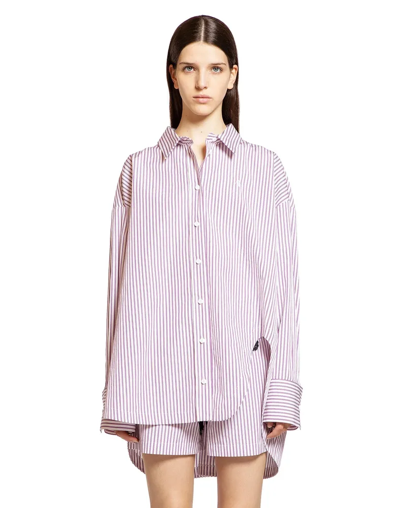 ATTICO Striped Cotton Shirt Multicolor