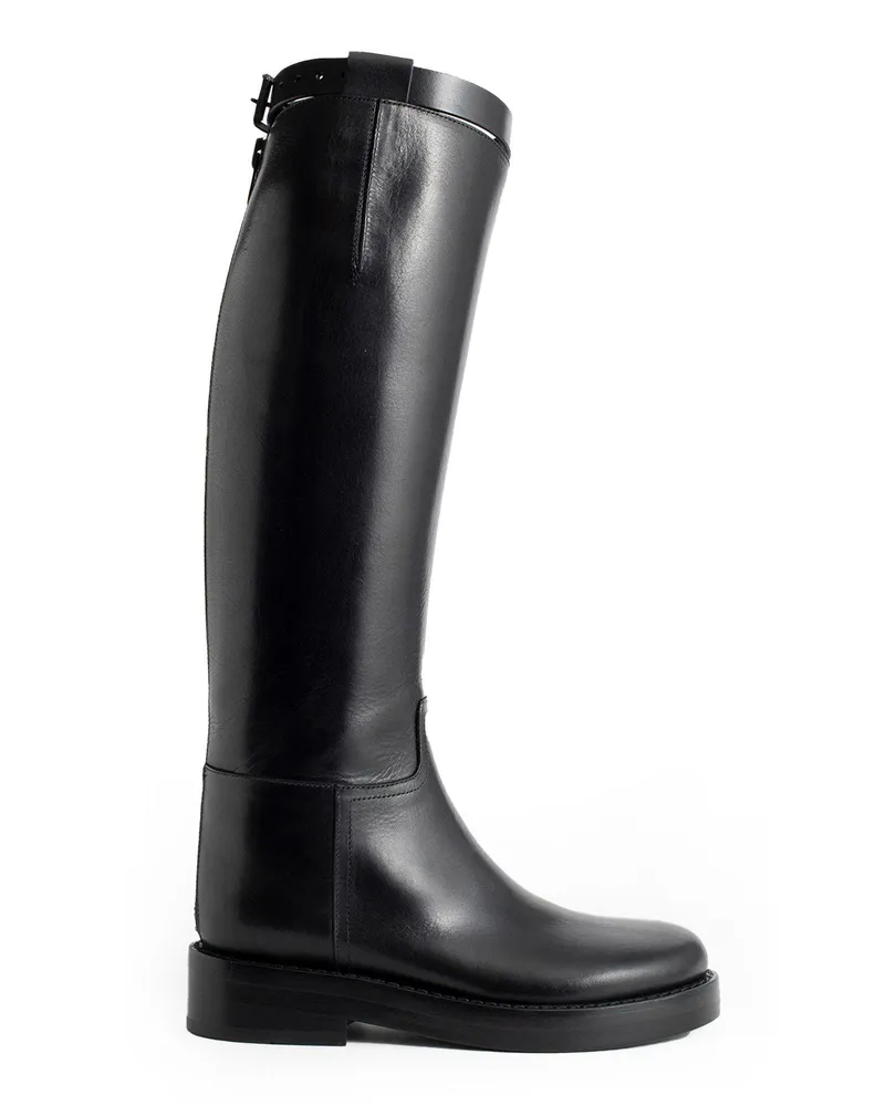 Ann Demeulemeester WOMAN BLACK BOOTS Black