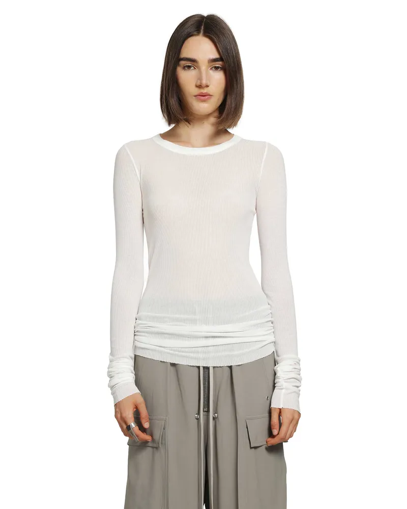 Rick Owens Tower Rib LS T White