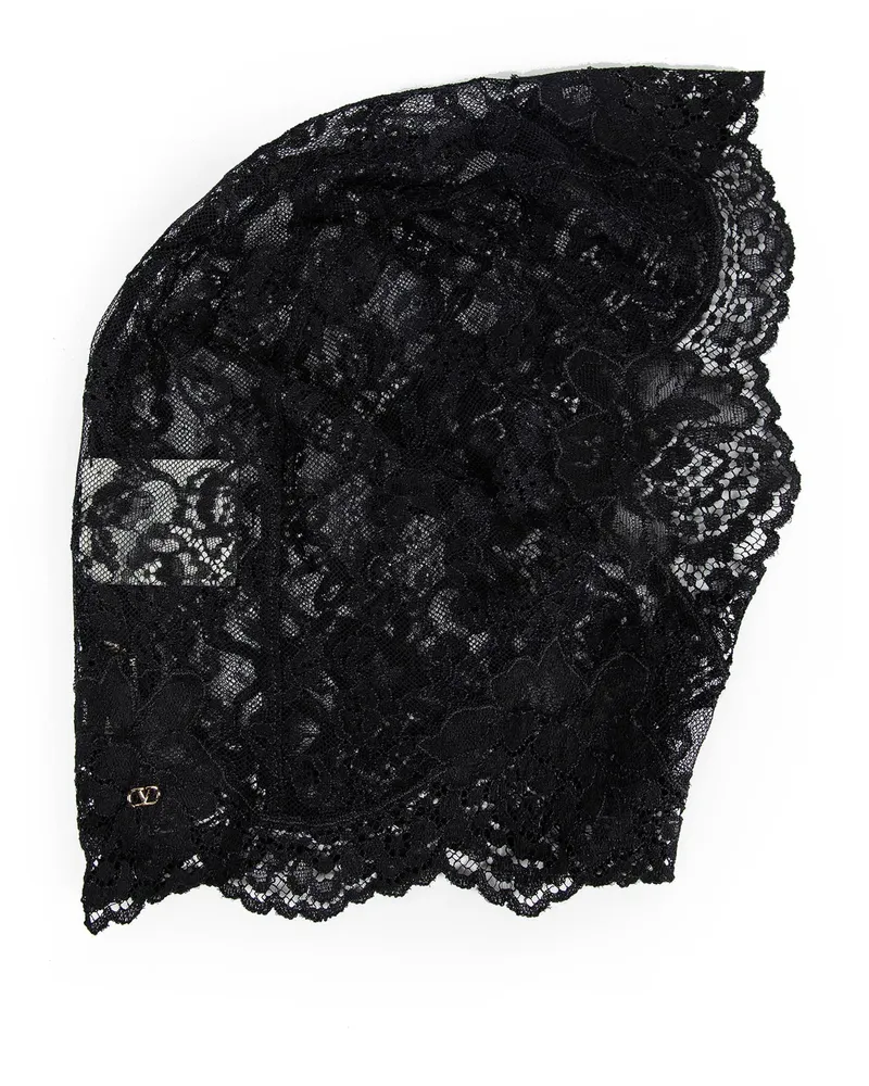 Valentino Garavani Ramage Lace Hood Black