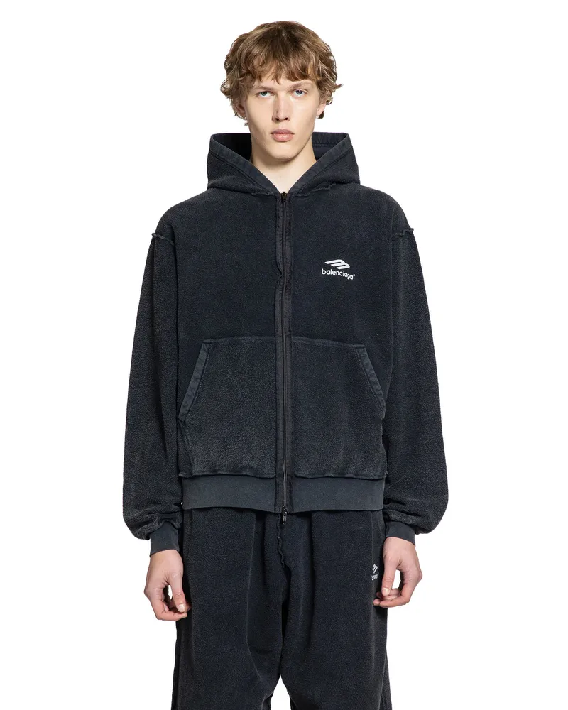 Balenciaga MAN BLACK SWEATSHIRTS Black