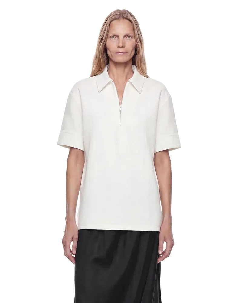 Jil Sander Cotton Blend Poloo Shirt White