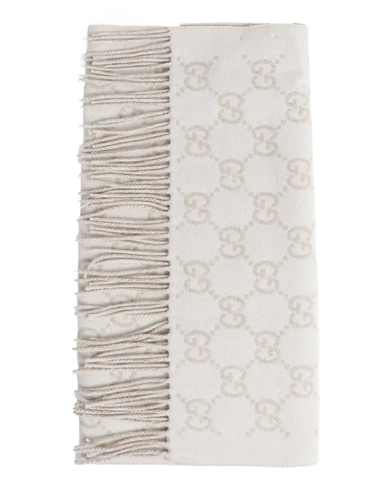 Gucci GG Cashmere Scarf Off-white