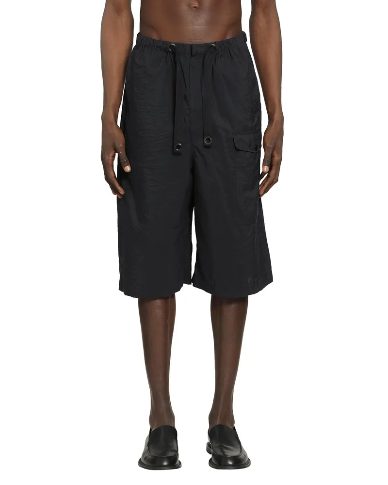 Christophe Lemaire Cargo Easy Shorts Black
