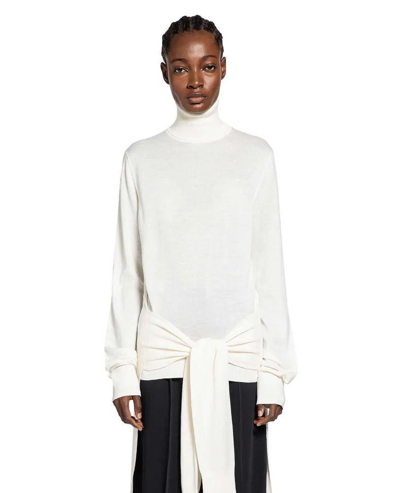 Totême Double Sleeve Turtleneck White
