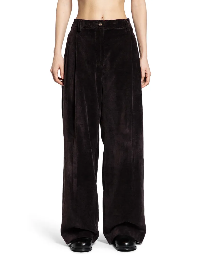 Ziggy Chen Straight Leg Worker Pants Brown