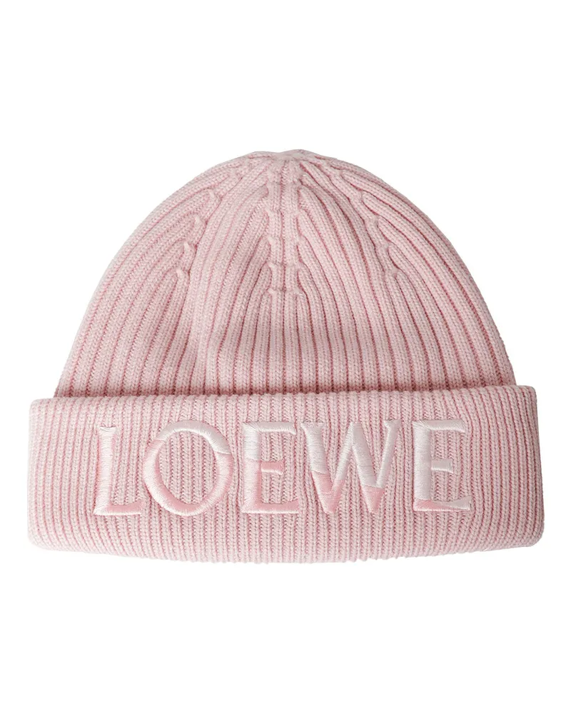 Loewe Wool Beanie Pink