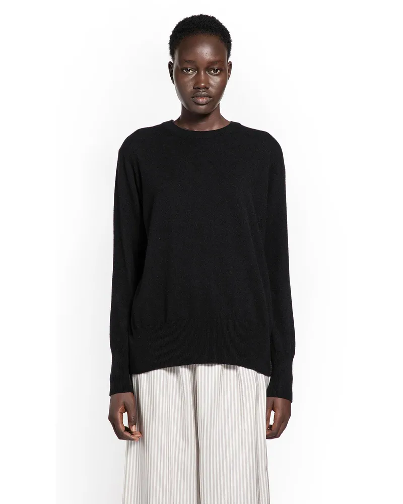 The Row Leilani Sweater in Cashmere Black