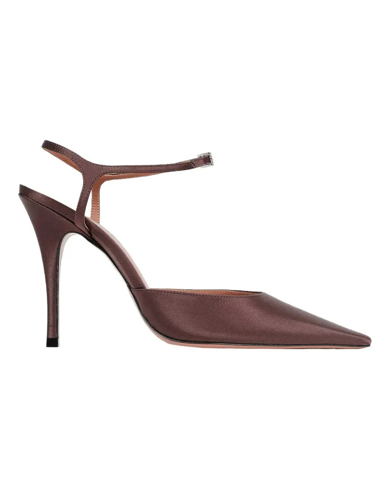 Amina Muaddi Carolyn Pumps 100 Brown