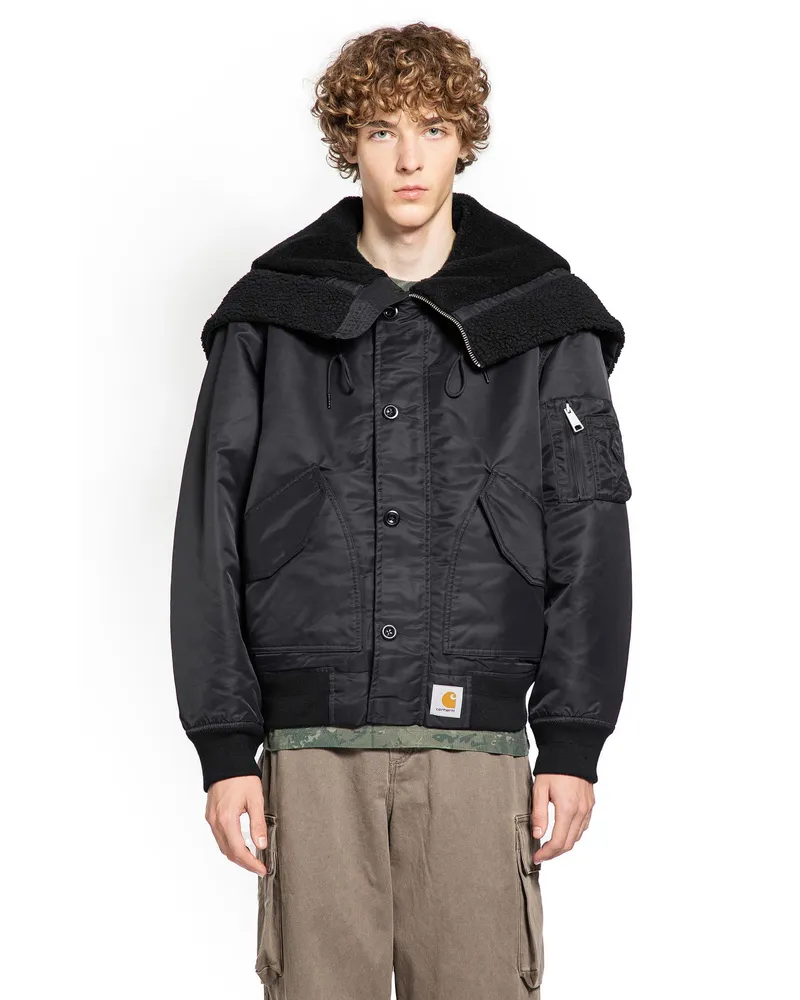 Carhartt WIP MAN BLACK JACKETS Black