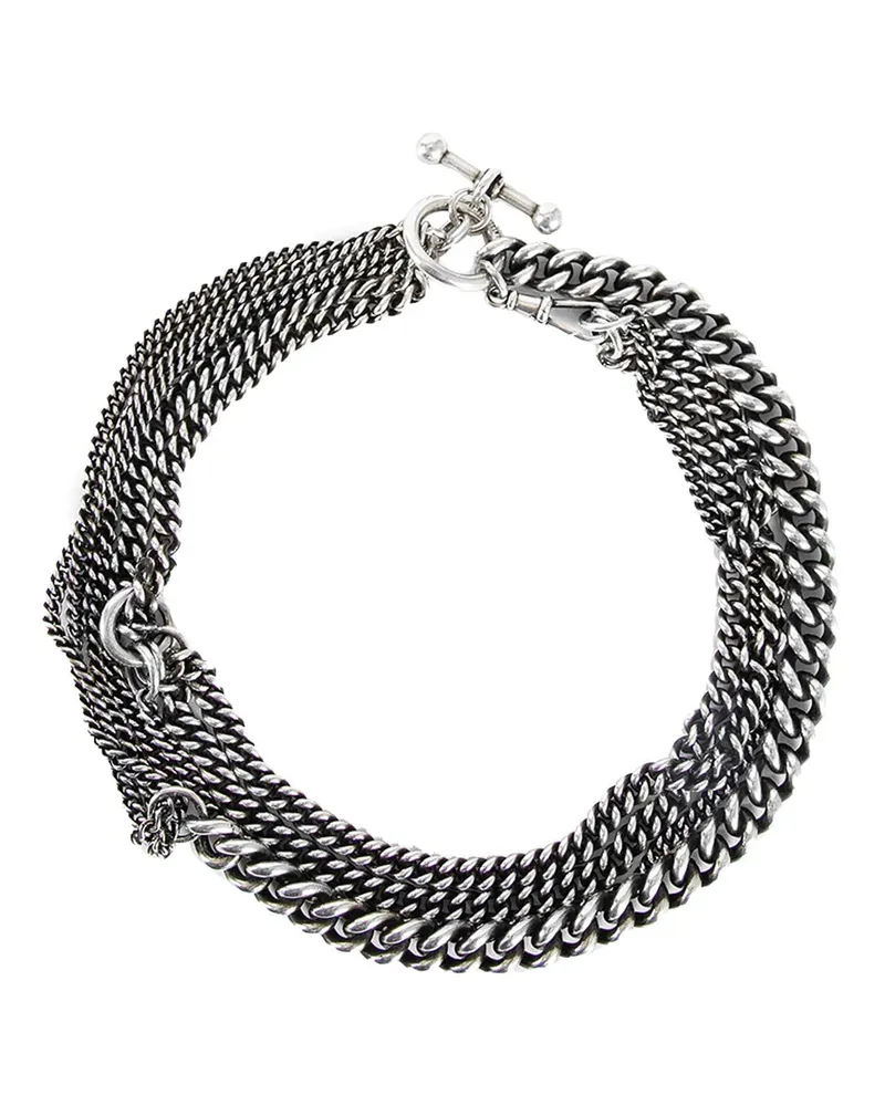 Ann Demeulemeester Riti multichain bracelet Silver