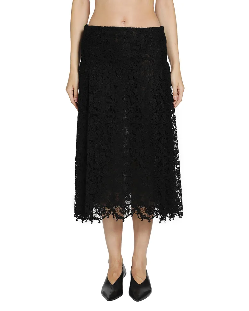 Fendi Lace Skirt Black