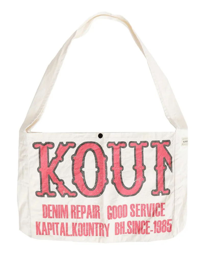 KAPITAL Kountry Factory Book Bag Off-white