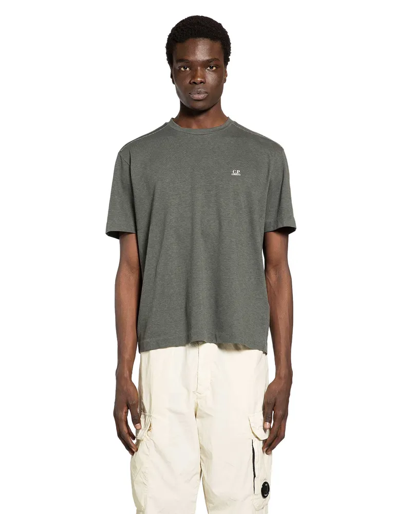 C.P. Company 20/1 Jersey Plated logo T-Shirt Grey