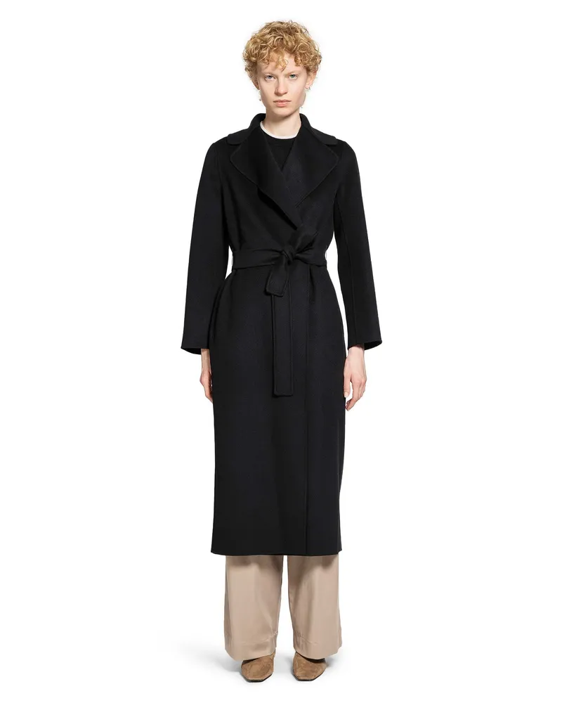 Max Mara WOMAN BLACK COATS Black