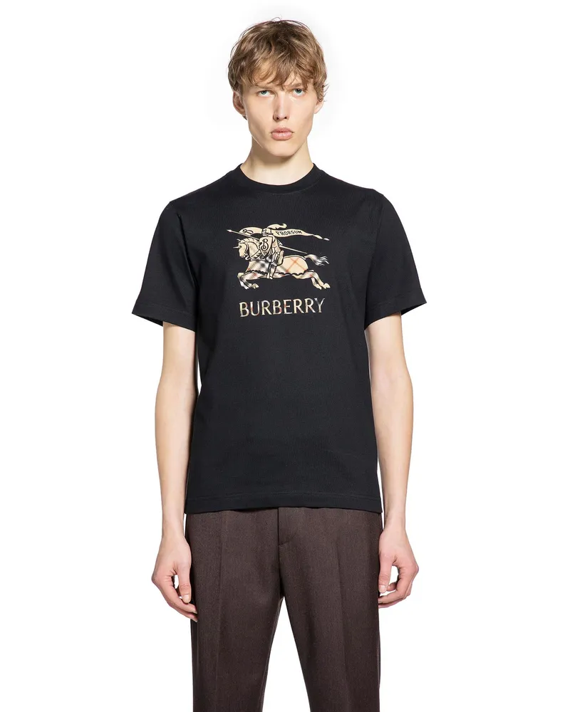 Burberry EKD Ombré Cotton T-Shirt Black