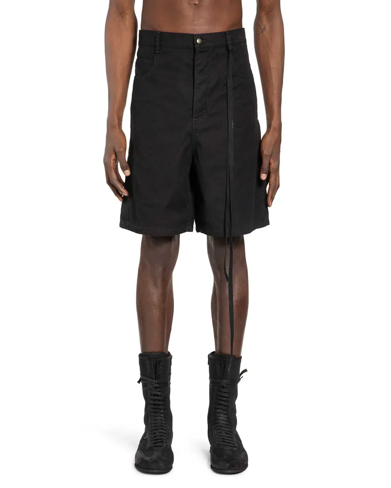 Ann Demeulemeester Narve 5 Pocket Comfort Bermudas Black