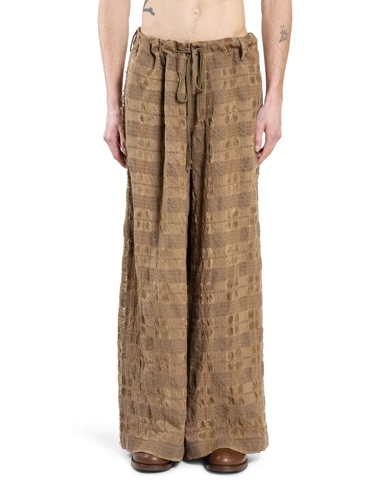 Uma Wang Pilly Pantaloni Yellow