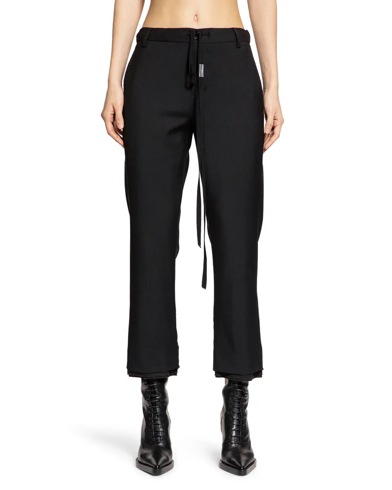 Ann Demeulemeester Real Cigarette Trousers Black