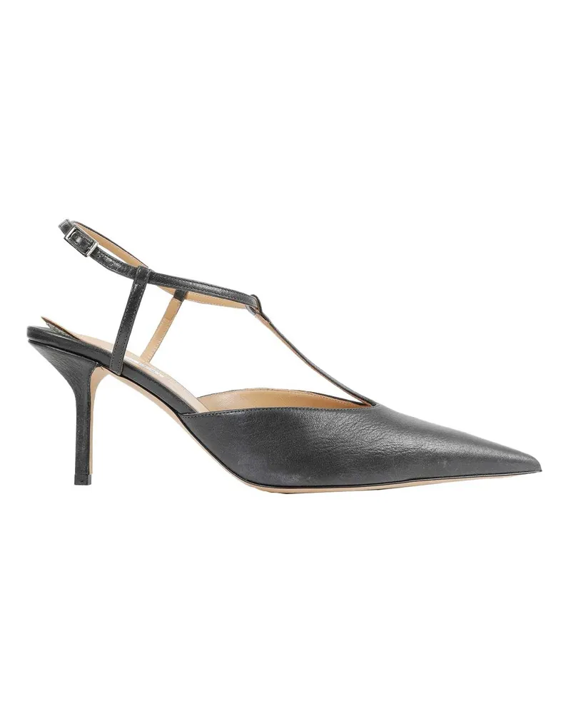 Calvin Klein Erin T Bar Slingback Pumps Black