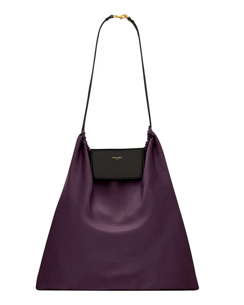 Saint Laurent Foulard Folding Pouch Purple