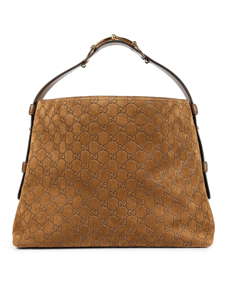 Gucci WOMAN BROWN SHOULDER BAGS Brown