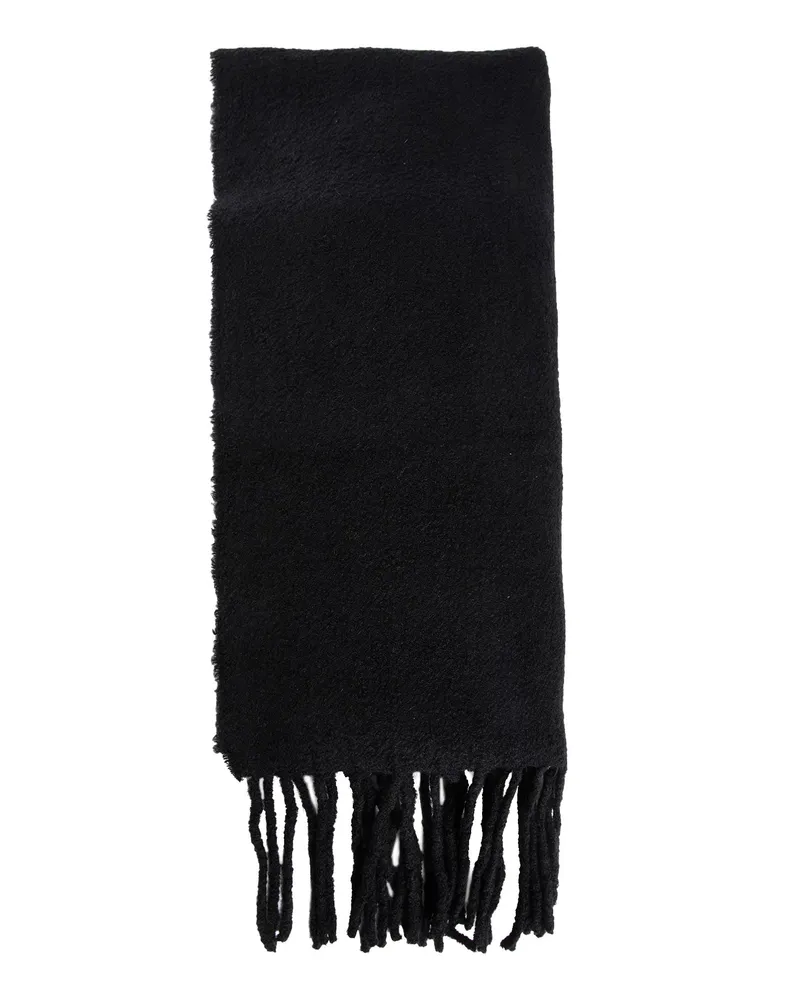 Destin Wool Cashmere Felt Scarf Black